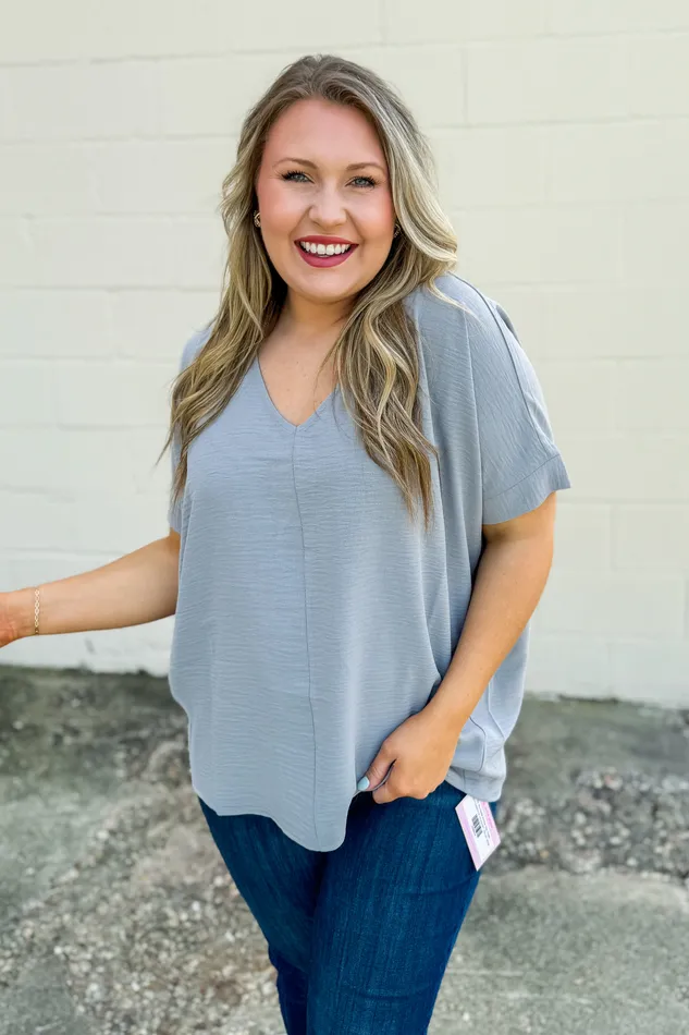 Zenana Necklaces All You Need Airflow Top Sleet