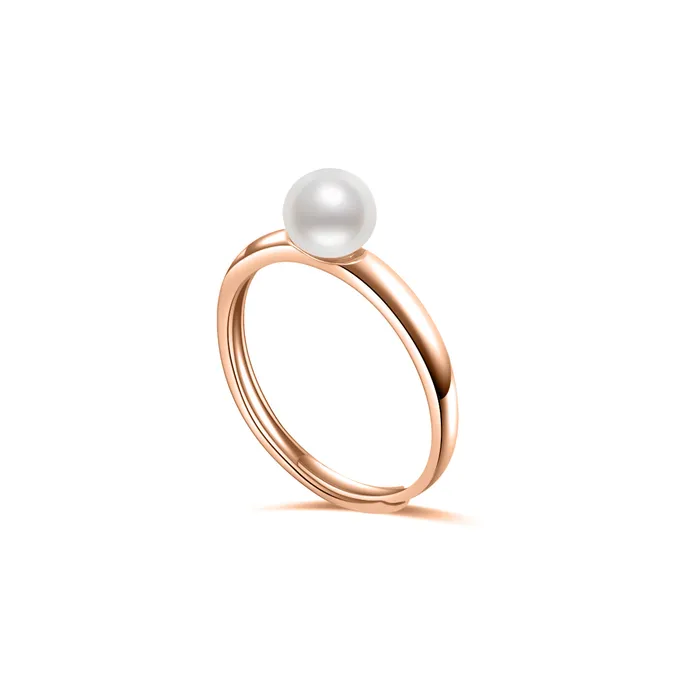 Rings Elegant Freshwater Pearl Ring WR00169 Pearly Lustre