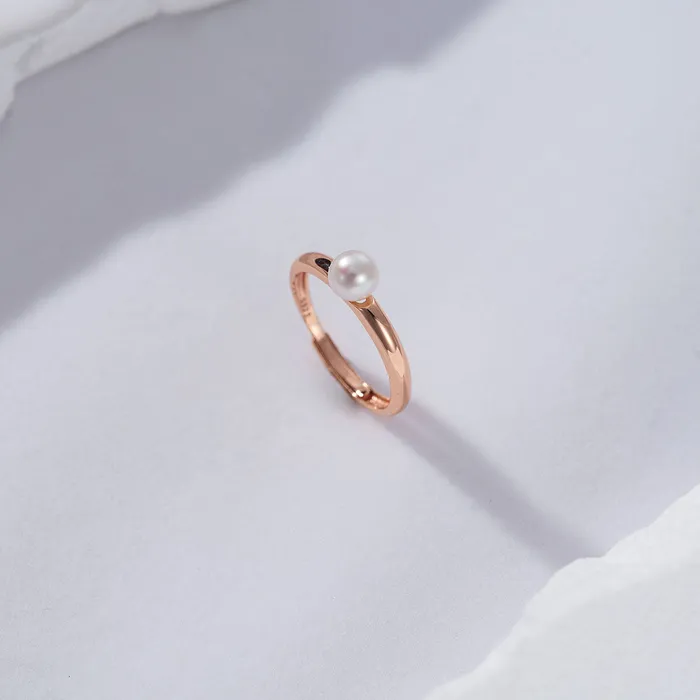 Rings Elegant Freshwater Pearl Ring WR00169 Pearly Lustre