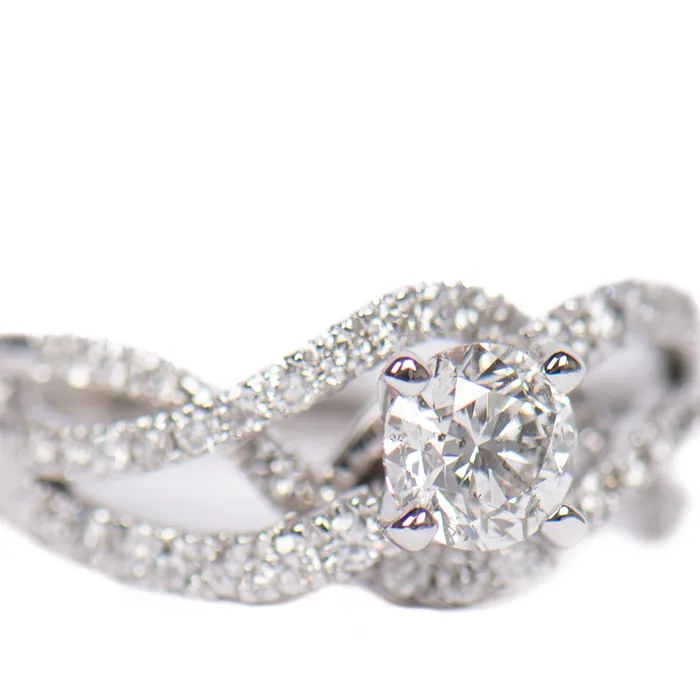 Rings STORE 5a Luxury Preowned Goods PreOwned Diamond Twist Engagement Ring