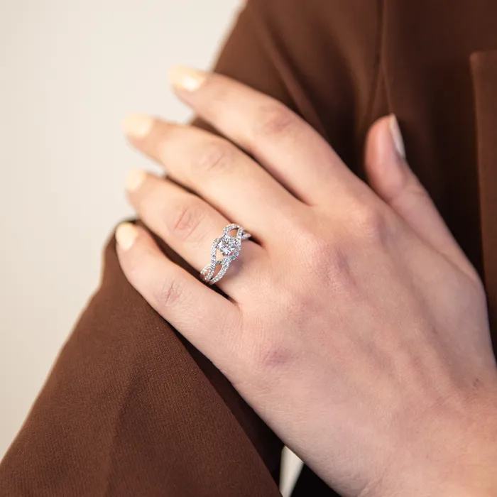 Rings STORE 5a Luxury Preowned Goods PreOwned Diamond Twist Engagement Ring