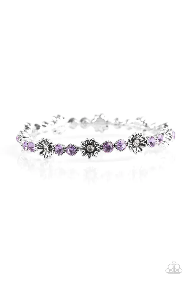 Bracelets Paparazzi Jewelry Paparazzi Bracelet Daffodil Diva Purple