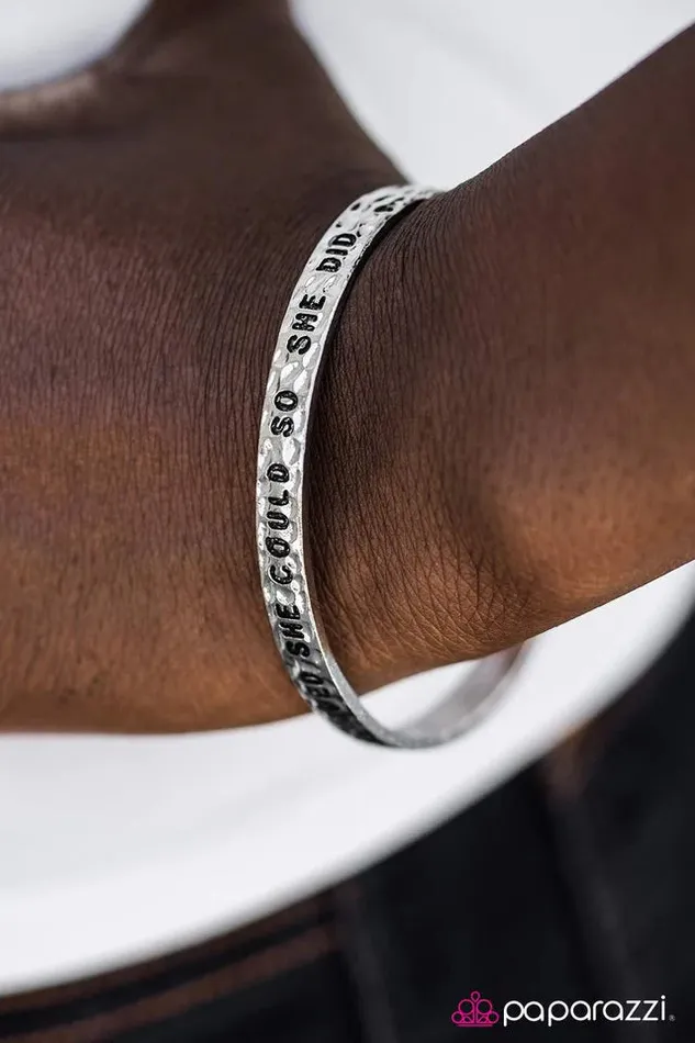 Bracelets Paparazzi Jewelry Paparazzi Bracelet She Believed She Could Silver