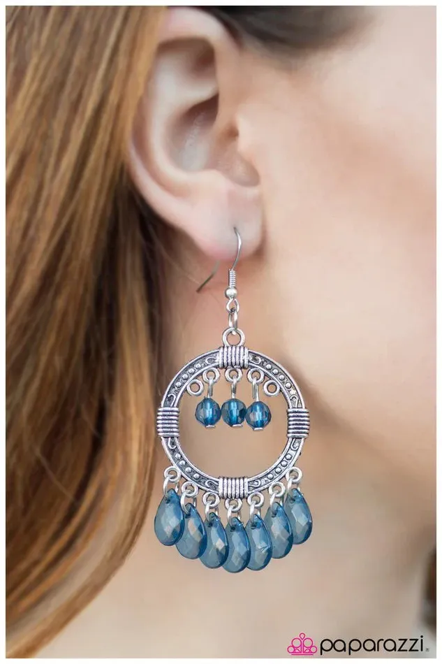 Earrings Paparazzi Jewelry Paparazzi Earring ChaChaCha Blue