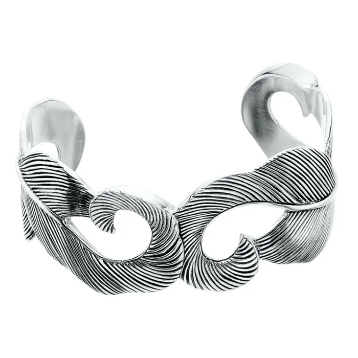 Grainger McKoy Sterling Silver Mallard Feather Cuff Grainger McKoy Rings