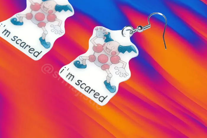 Im Scared Mr Mime Pokemon Meme Handmade Earrings Sam Makes Things Earrings