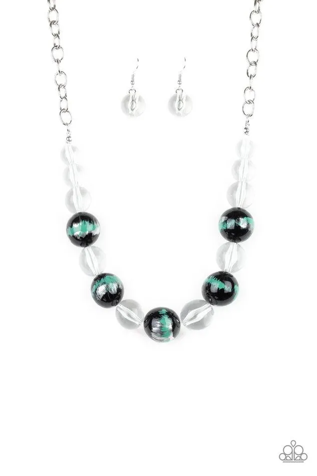 Necklaces Paparazzi Jewelry Paparazzi Necklace Torrid Tide Green