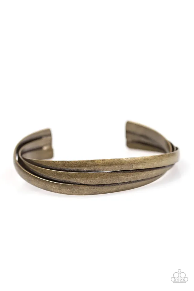 Paparazzi Bracelet Best In DOWNTOWN Brass Paparazzi Jewelry Bracelets