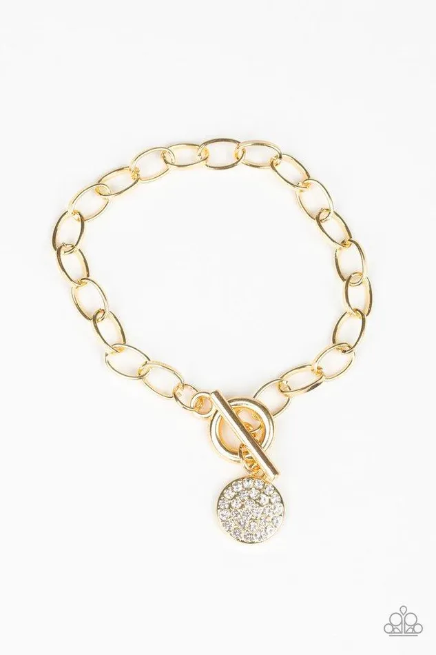 Paparazzi Jewelry Bracelets Paparazzi Bracelet BLING In The New Year Gold