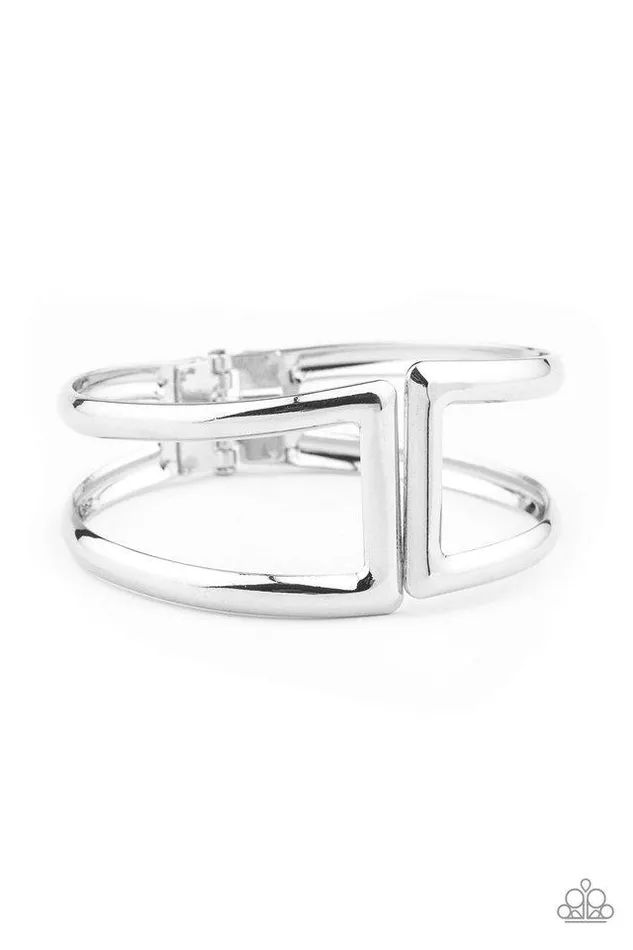 Paparazzi Jewelry Bracelets Paparazzi Bracelet Geo Glam Silver