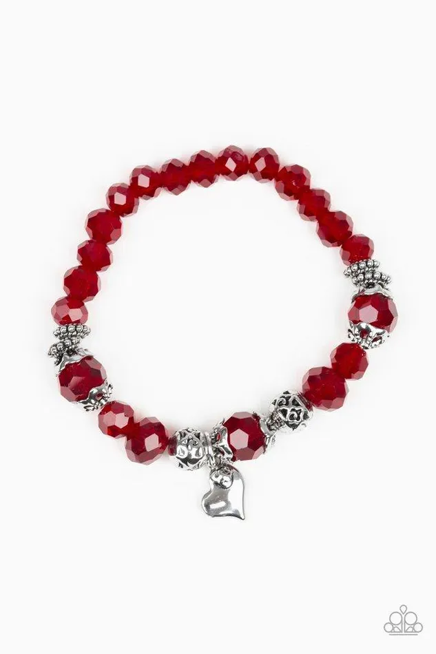 Paparazzi Jewelry Bracelets Paparazzi Bracelet Right On The Romance Red