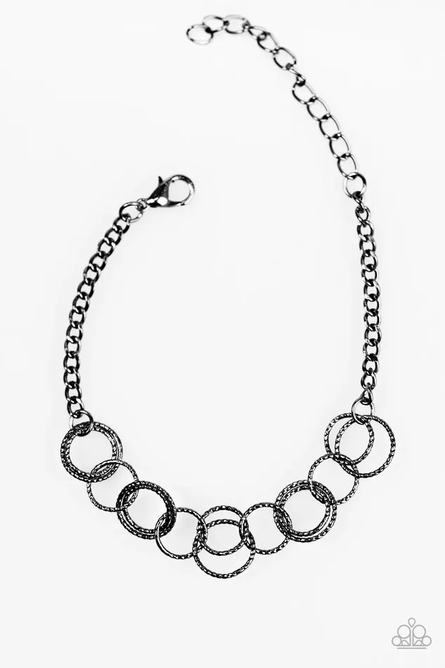 Paparazzi Jewelry Bracelets Paparazzi Bracelet Team RINGLEADER Black
