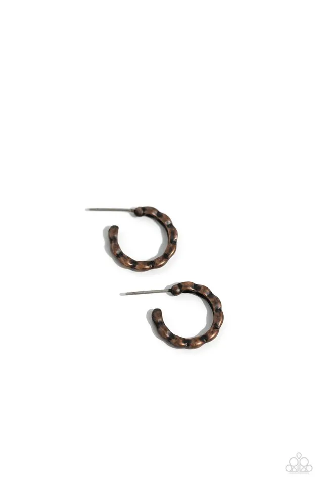 Paparazzi Jewelry Earrings Paparazzi Earring Buzzworthy Bling Copper