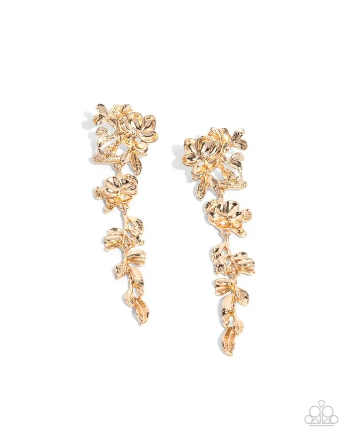 Paparazzi Jewelry Earrings Paparazzi Earring Generous Garden Gold