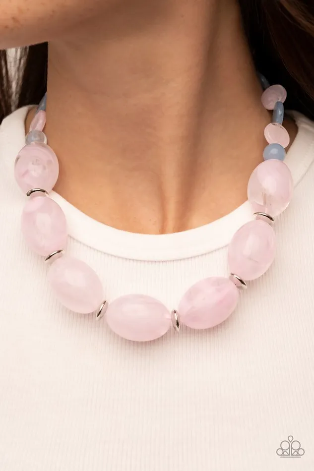 Paparazzi Jewelry Necklaces Paparazzi Necklace Belle of the Beach Pink