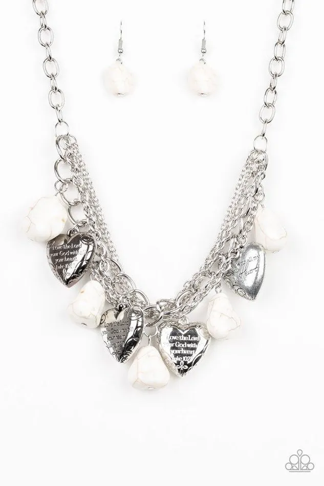 Paparazzi Jewelry Necklaces Paparazzi Necklace Change Of Heart White