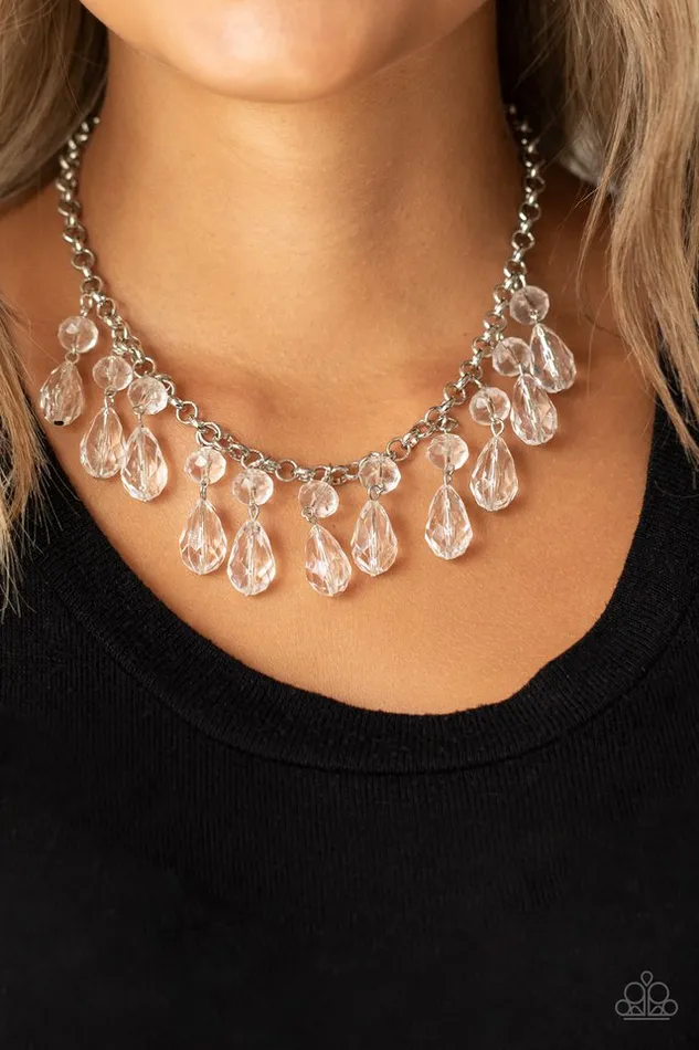 Paparazzi Jewelry Necklaces Paparazzi Necklace Crystal Enchantment White