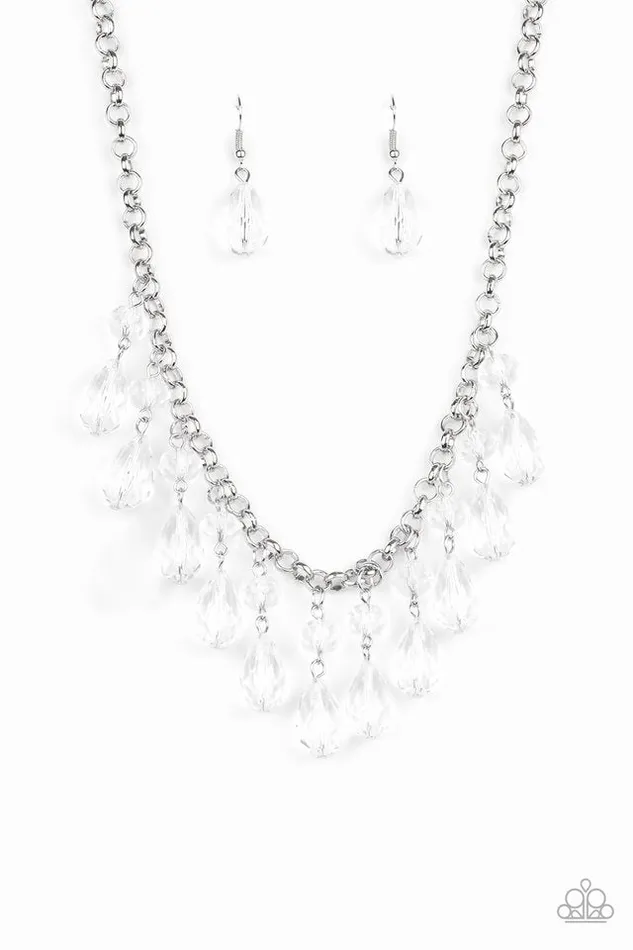 Paparazzi Jewelry Necklaces Paparazzi Necklace Crystal Enchantment White