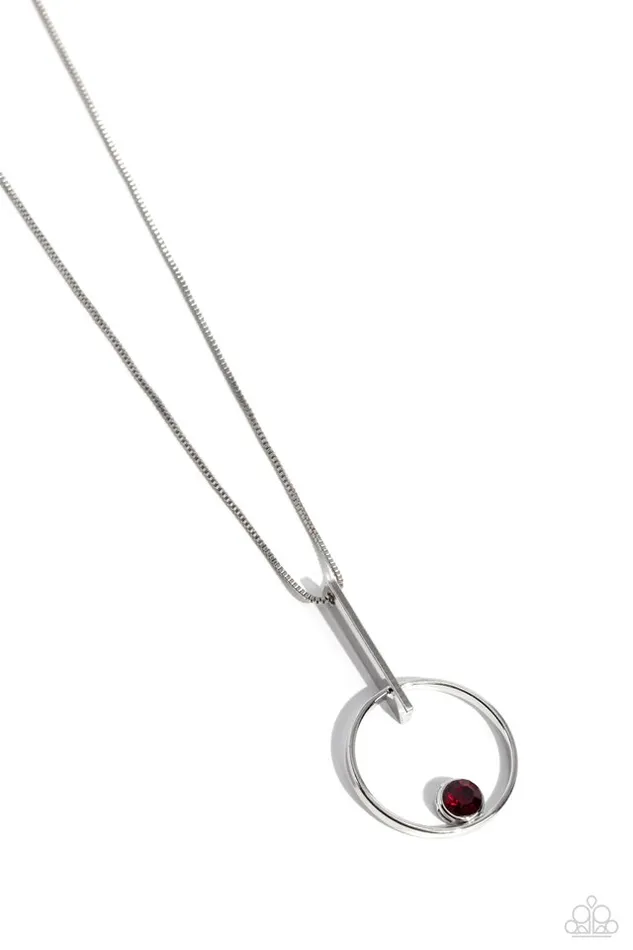 Paparazzi Jewelry Necklaces Paparazzi Necklace Hooped Theory Red