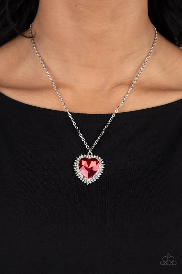 Paparazzi Jewelry Necklaces Paparazzi Necklace Sweethearts Stroll Red