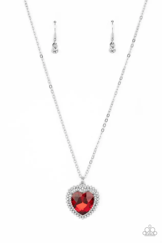 Paparazzi Jewelry Necklaces Paparazzi Necklace Sweethearts Stroll Red