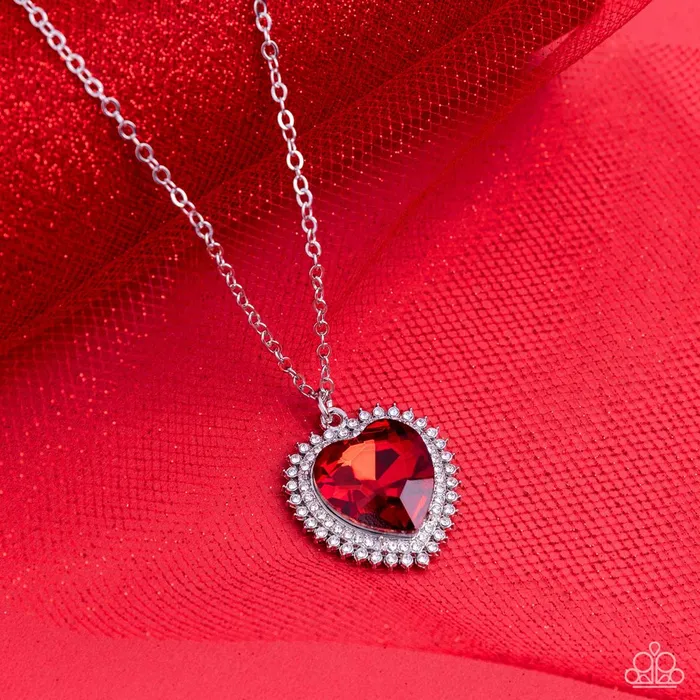 Paparazzi Jewelry Necklaces Paparazzi Necklace Sweethearts Stroll Red