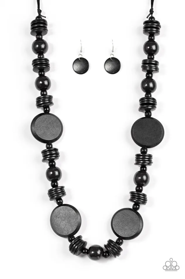 Paparazzi Jewelry Necklaces Paparazzi Necklace Tiki Tonga Black