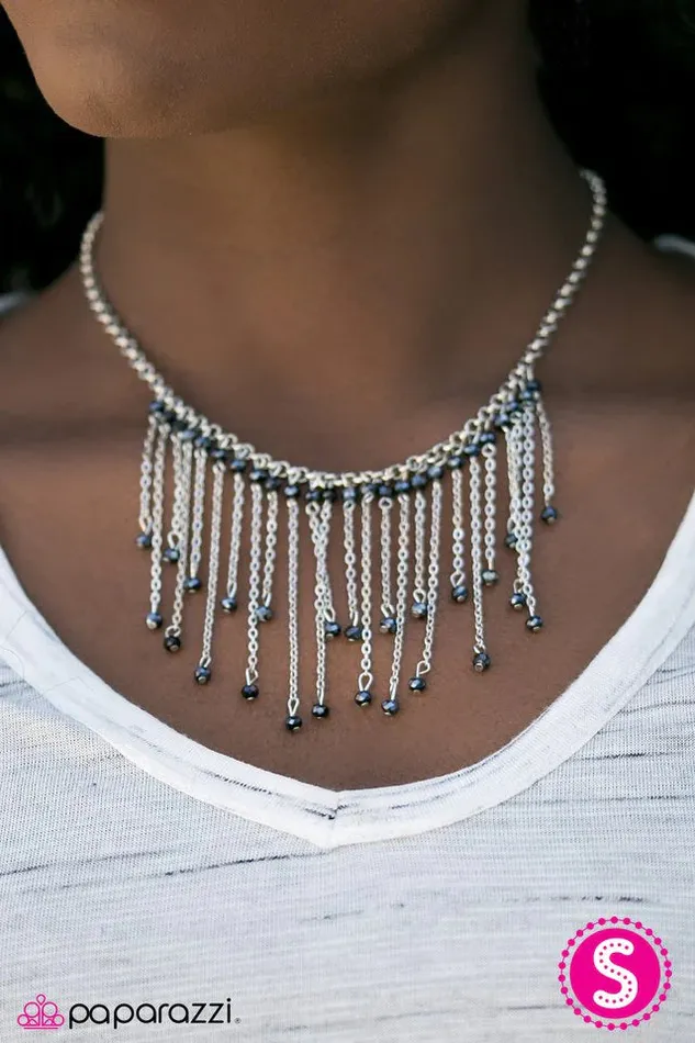 Paparazzi Jewelry Necklaces Paparazzi Necklace Who Needs Fireworks Blue
