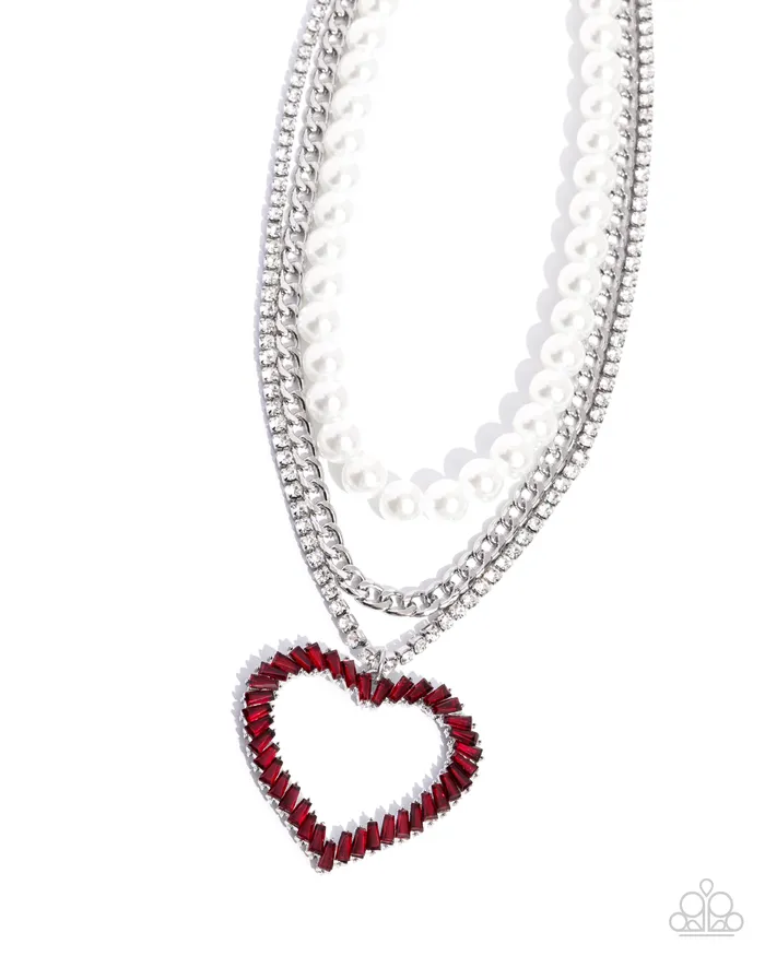 Paparazzi Jewelry Necklaces Paparazzi Necklace Y2K Year Red