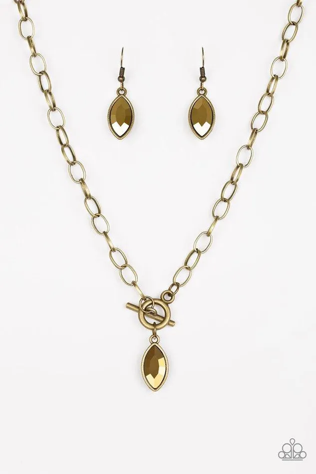 Paparazzi Jewelry Paparazzi Necklace Club Sparkle Brass Necklaces