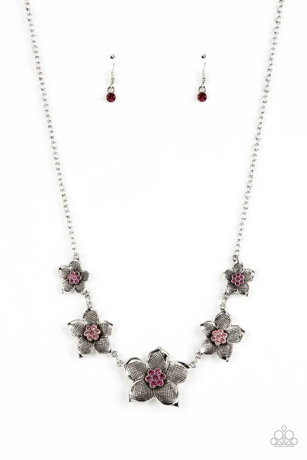 Paparazzi Jewelry Paparazzi Necklace Wallflower Wonderland Pink Necklaces