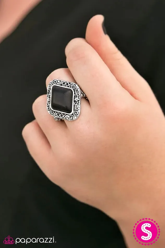 Paparazzi Jewelry Rings Paparazzi Ring Incan Incantations Black