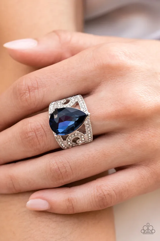 Paparazzi Jewelry Rings Paparazzi Ring Kinda a Big Deal Blue