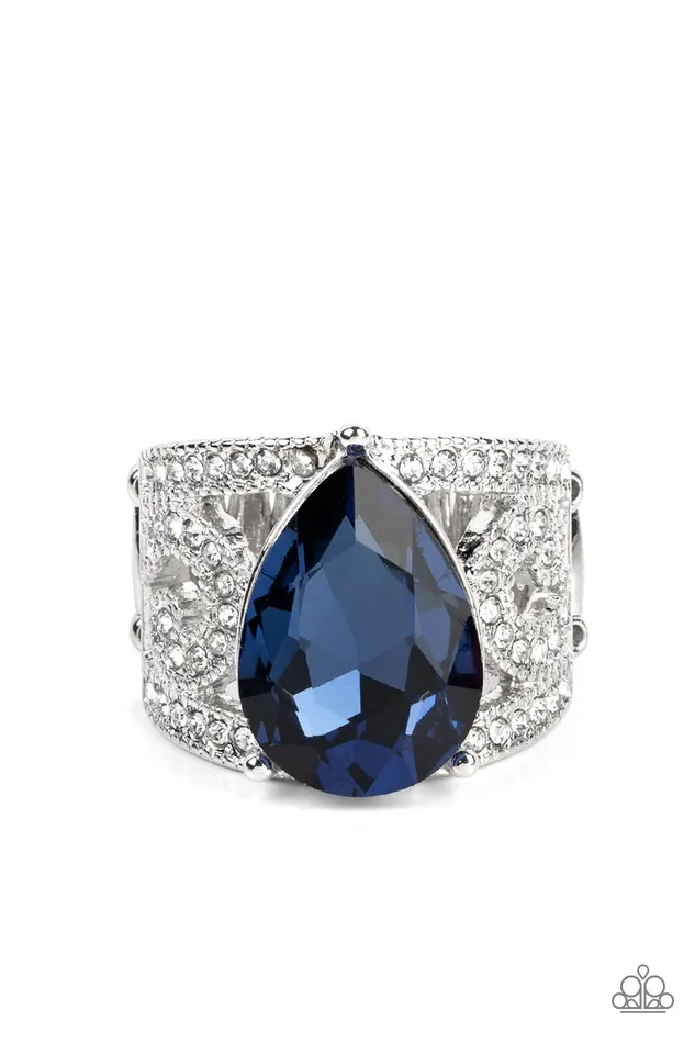 Paparazzi Jewelry Rings Paparazzi Ring Kinda a Big Deal Blue
