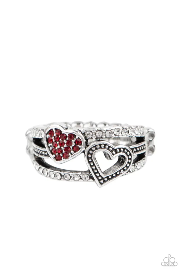 Paparazzi Jewelry Rings Paparazzi Ring You Make My Heart BLING Red