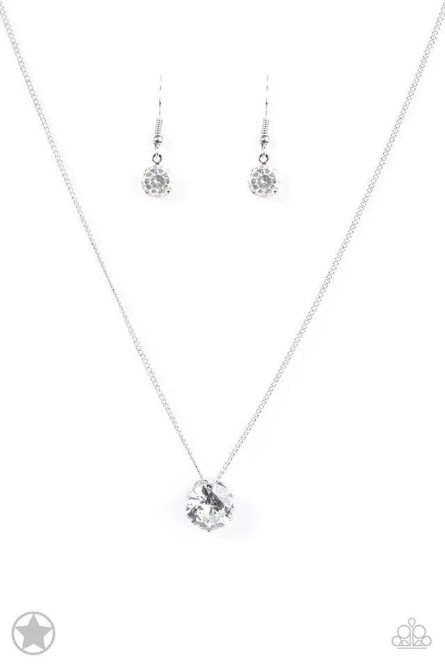 Paparazzi Necklace Blockbuster What a Gem White Paparazzi Jewelry Necklaces