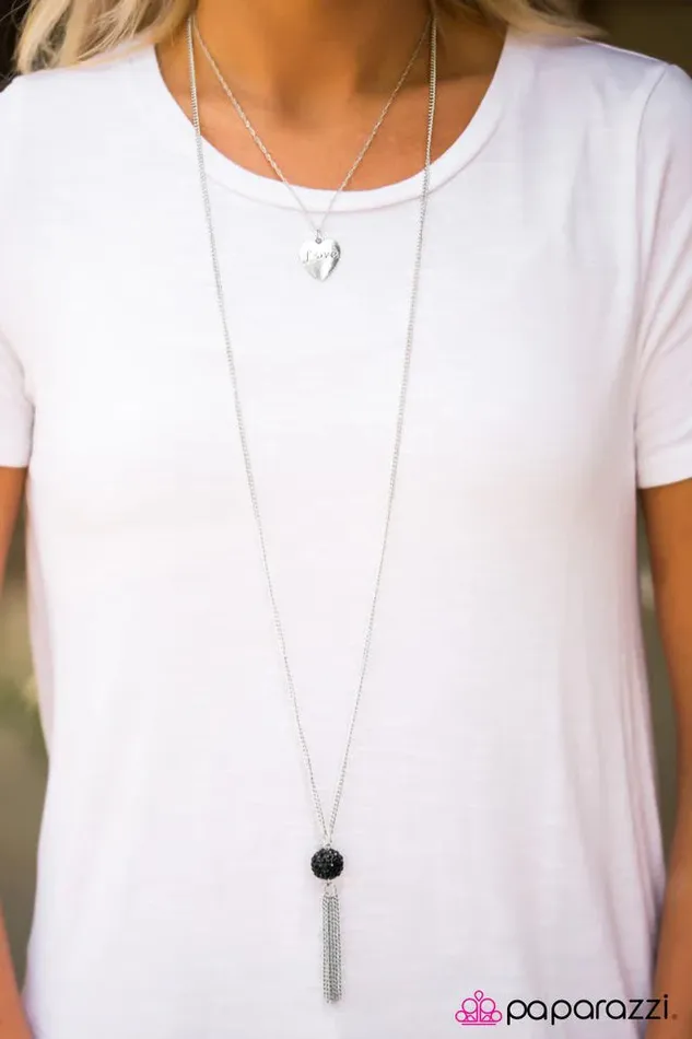 Paparazzi Necklace Celebrate Love Black Paparazzi Jewelry Necklaces