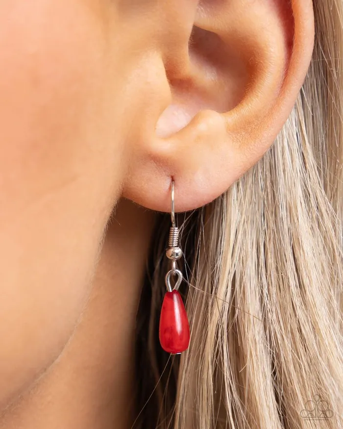 Paparazzi Necklace Dainty Diversity Red Paparazzi Jewelry Necklaces