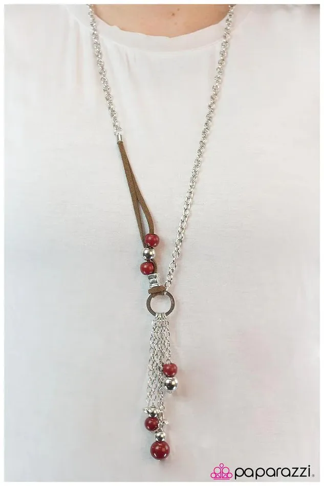 Paparazzi Necklace Fight Like A Girl Red Paparazzi Jewelry Necklaces