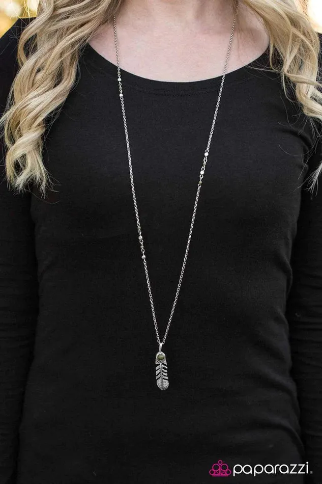 Paparazzi Necklace Songs Of The Phoenix Green Paparazzi Jewelry Necklaces