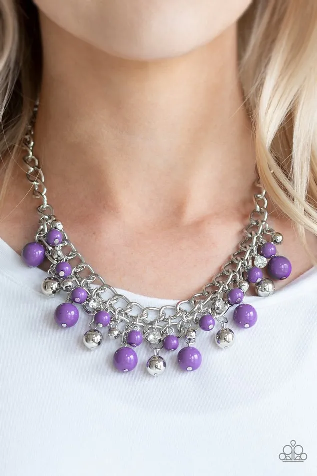 Paparazzi Necklace The Bride To BEAD Purple Paparazzi Jewelry Necklaces