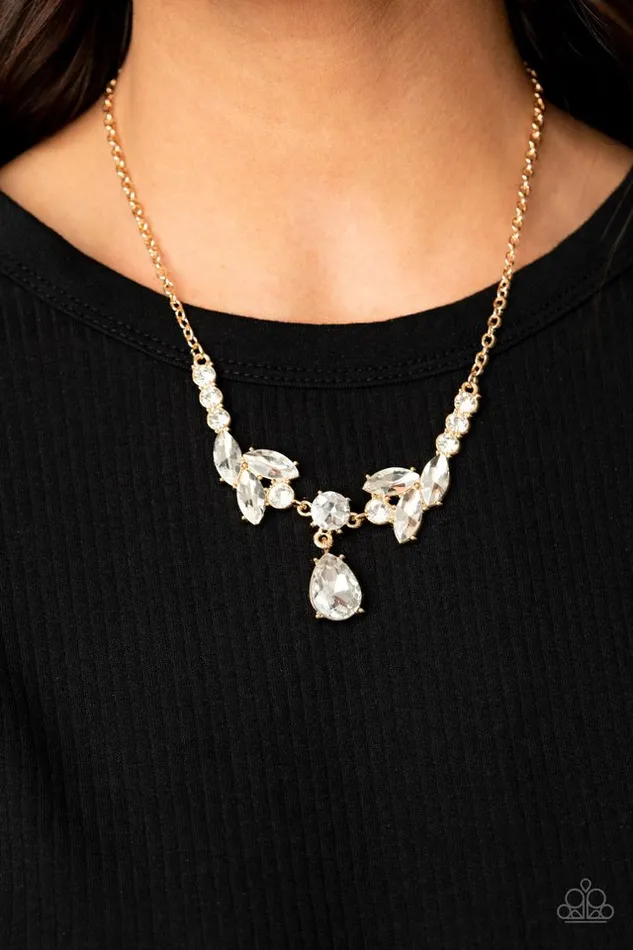 Paparazzi Necklace Unrivaled Sparkle Gold Paparazzi Jewelry Necklaces