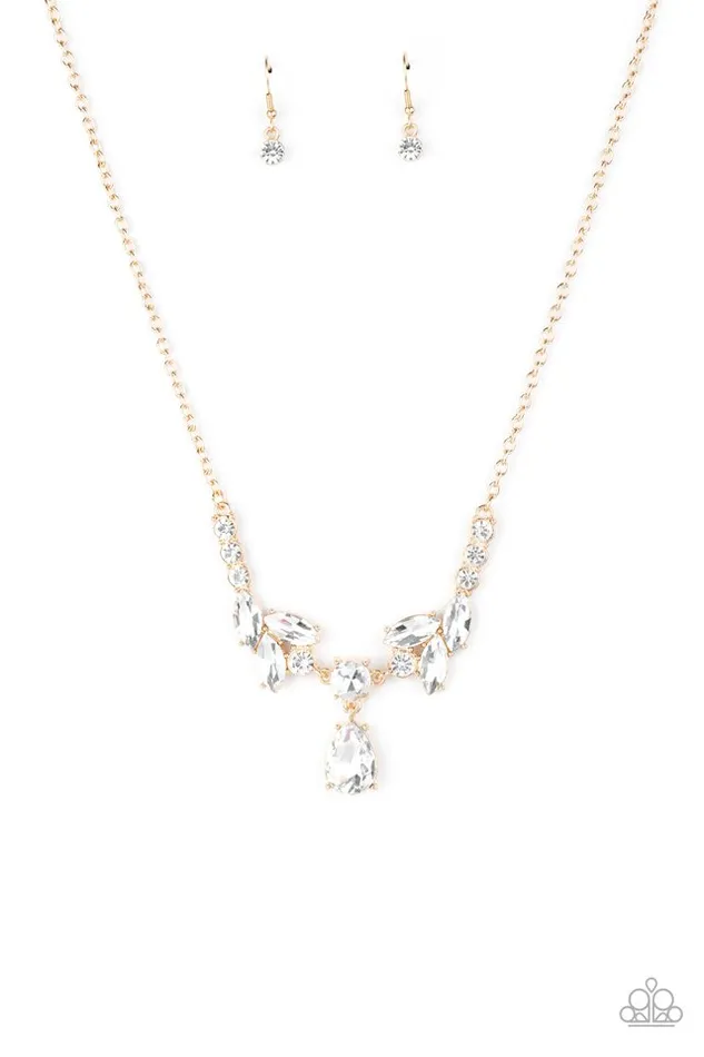 Paparazzi Necklace Unrivaled Sparkle Gold Paparazzi Jewelry Necklaces