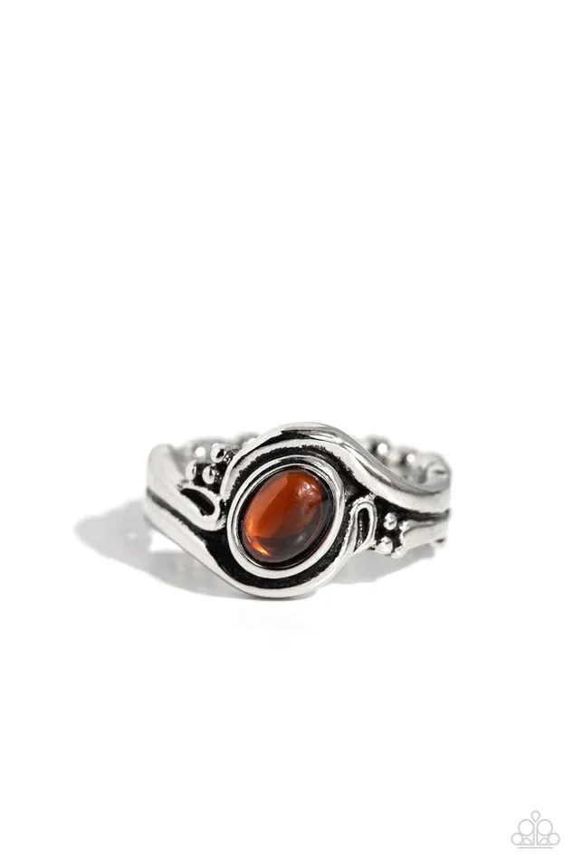 Rings Paparazzi Jewelry Paparazzi Ring Casually Chromatic Brown