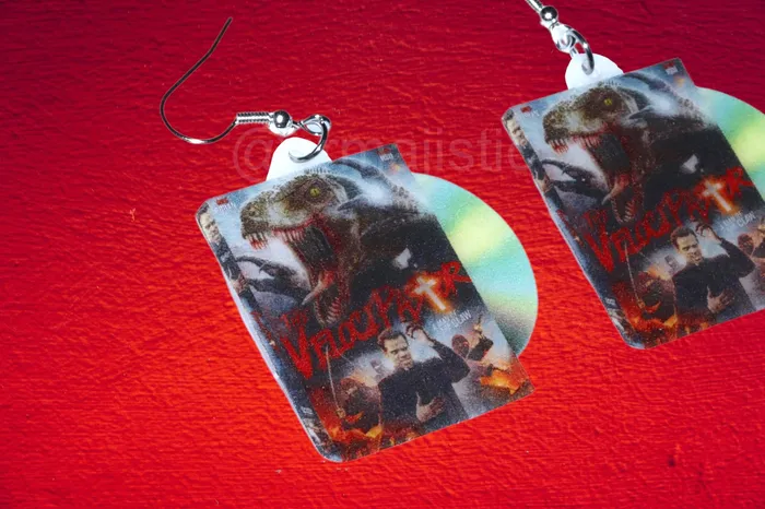 The Velocipastor 2017 DVD 2D detailed Handmade Earrings Sam Makes Things Earrings
