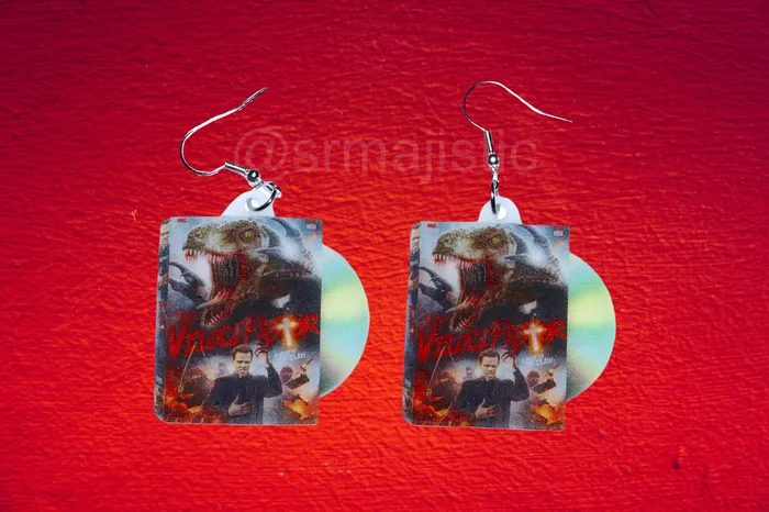 The Velocipastor 2017 DVD 2D detailed Handmade Earrings Sam Makes Things Earrings