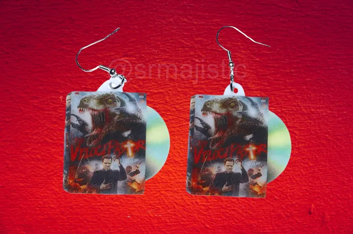 The Velocipastor 2017 DVD 2D detailed Handmade Earrings Sam Makes Things Earrings
