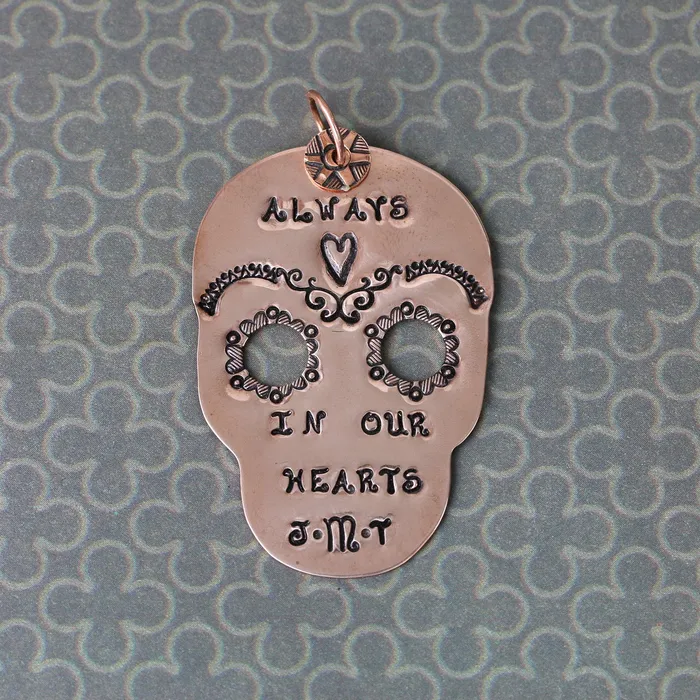 AB Rings Copper Skull Blank 43mm 169 x 30mm 118 24g