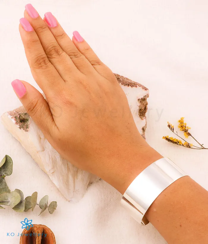 Bracelets Jaipur The Shine Silver Cuff Bracelet