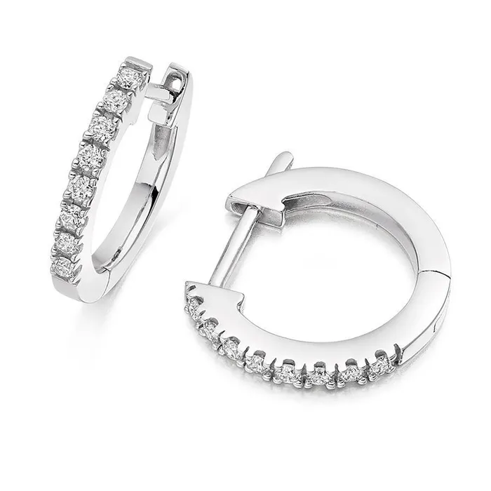 Gorgeous Round Cut 190 Carats Natural Earth Mined Diamonds Women Hoop Earrings Gold 14K GB Earrings